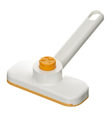 One-button cloth-clamping small mop household cleaner