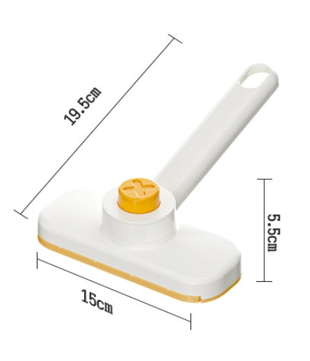 One-button cloth-clamping small mop household cleaner